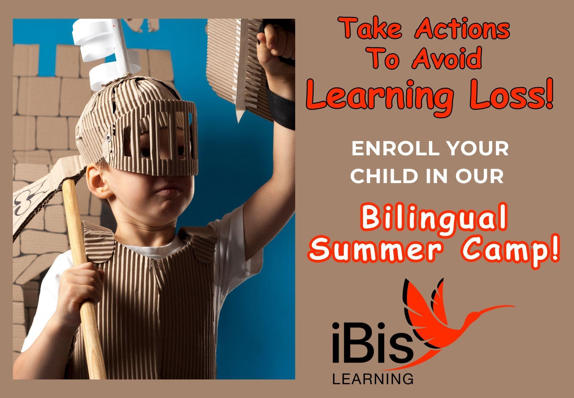 summer-header image Take Actions To Avoid Learning Loss - Enroll Your Child in Our Bilingual Summer Camp - iBis Learning
